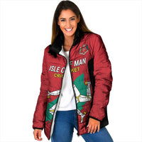 Custom Isle of Man Cricket Padded Jacket Quocunque Jeceris Stabit - Wonder Print Shop