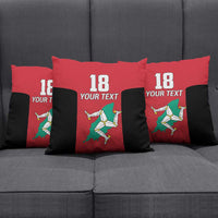 Custom Isle of Man Cricket Pillow Cover Quocunque Jeceris Stabit - Wonder Print Shop