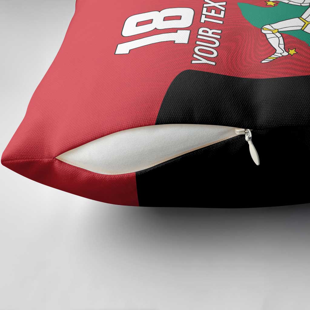 Custom Isle of Man Cricket Pillow Cover Quocunque Jeceris Stabit - Wonder Print Shop