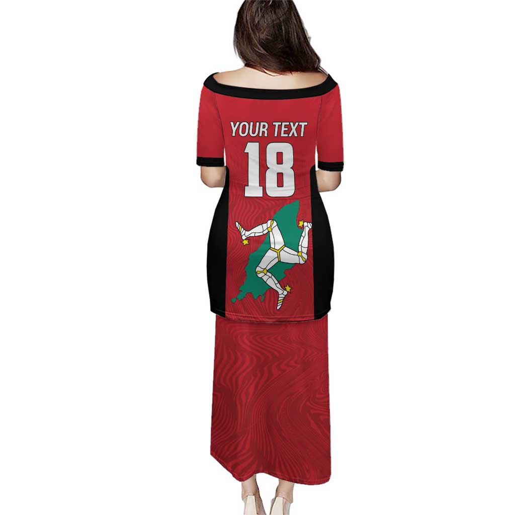 Custom Isle of Man Cricket Puletasi Quocunque Jeceris Stabit - Wonder Print Shop