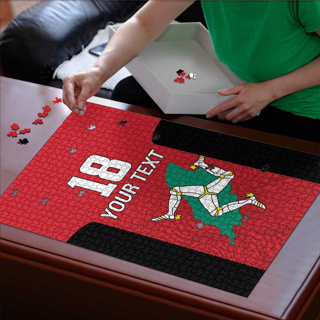 Custom Isle of Man Cricket Puzzle Quocunque Jeceris Stabit - Wonder Print Shop
