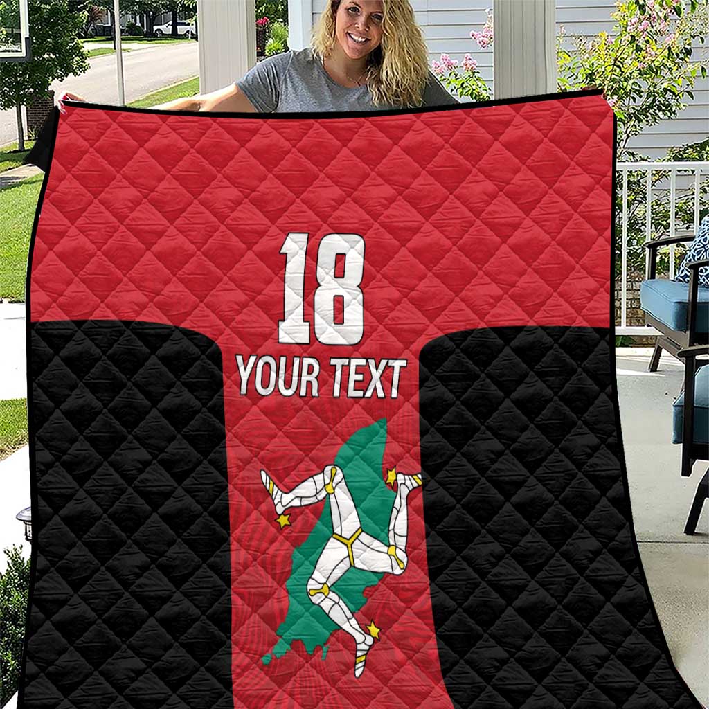Custom Isle of Man Cricket Quilt Quocunque Jeceris Stabit - Wonder Print Shop