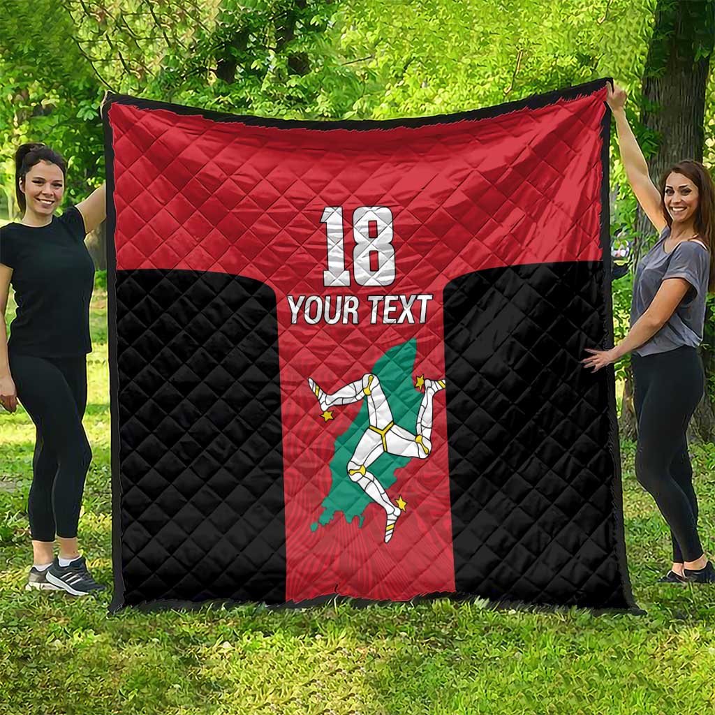 Custom Isle of Man Cricket Quilt Quocunque Jeceris Stabit - Wonder Print Shop