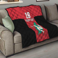 Custom Isle of Man Cricket Quilt Quocunque Jeceris Stabit - Wonder Print Shop