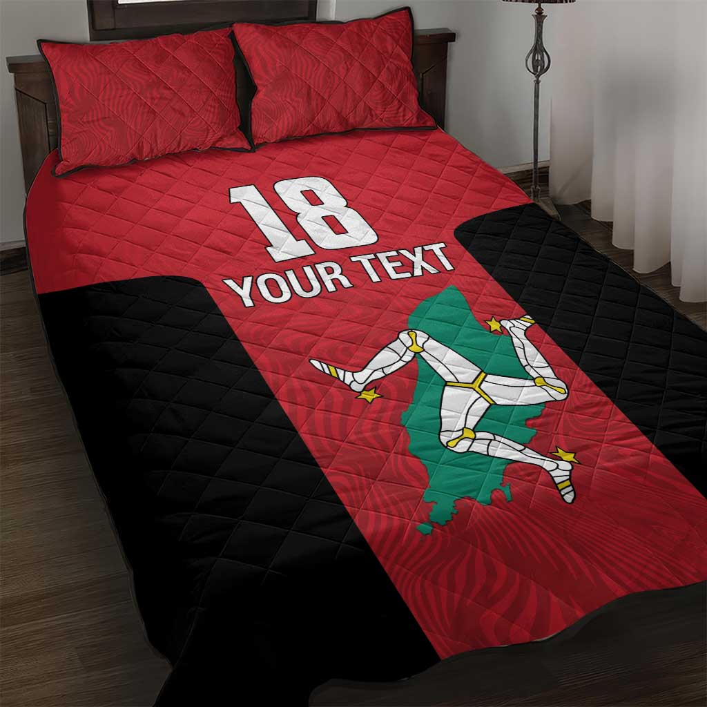 Custom Isle of Man Cricket Quilt Bed Set Quocunque Jeceris Stabit - Wonder Print Shop