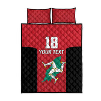 Custom Isle of Man Cricket Quilt Bed Set Quocunque Jeceris Stabit - Wonder Print Shop