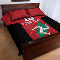 Custom Isle of Man Cricket Quilt Bed Set Quocunque Jeceris Stabit - Wonder Print Shop