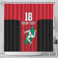Custom Isle of Man Cricket Shower Curtain Quocunque Jeceris Stabit - Wonder Print Shop