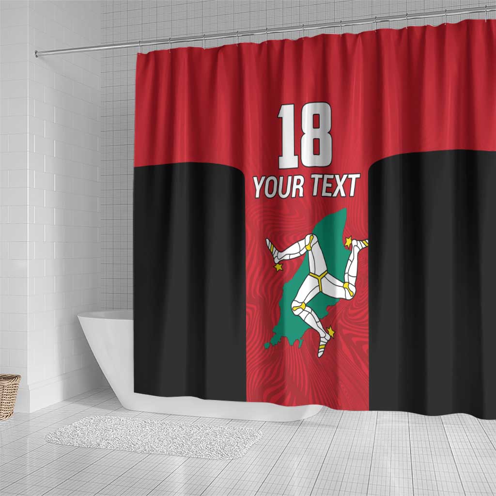 Custom Isle of Man Cricket Shower Curtain Quocunque Jeceris Stabit - Wonder Print Shop
