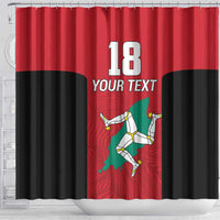 Custom Isle of Man Cricket Shower Curtain Quocunque Jeceris Stabit - Wonder Print Shop