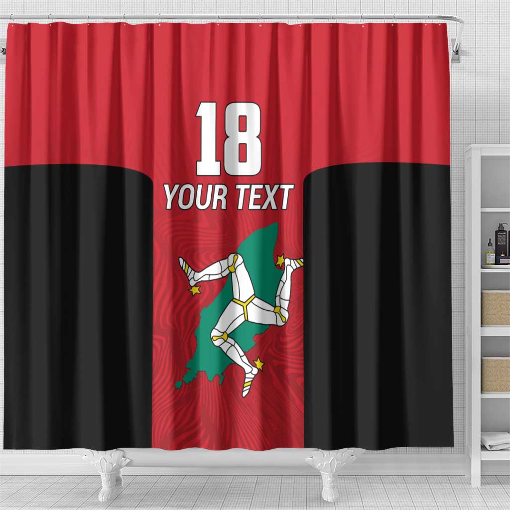Custom Isle of Man Cricket Shower Curtain Quocunque Jeceris Stabit - Wonder Print Shop