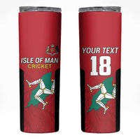 Custom Isle of Man Cricket Skinny Tumbler Quocunque Jeceris Stabit - Wonder Print Shop