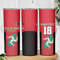 Custom Isle of Man Cricket Skinny Tumbler Quocunque Jeceris Stabit - Wonder Print Shop