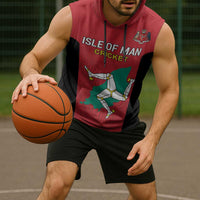 Custom Isle of Man Cricket Sleeveless Hoodie Quocunque Jeceris Stabit - Wonder Print Shop