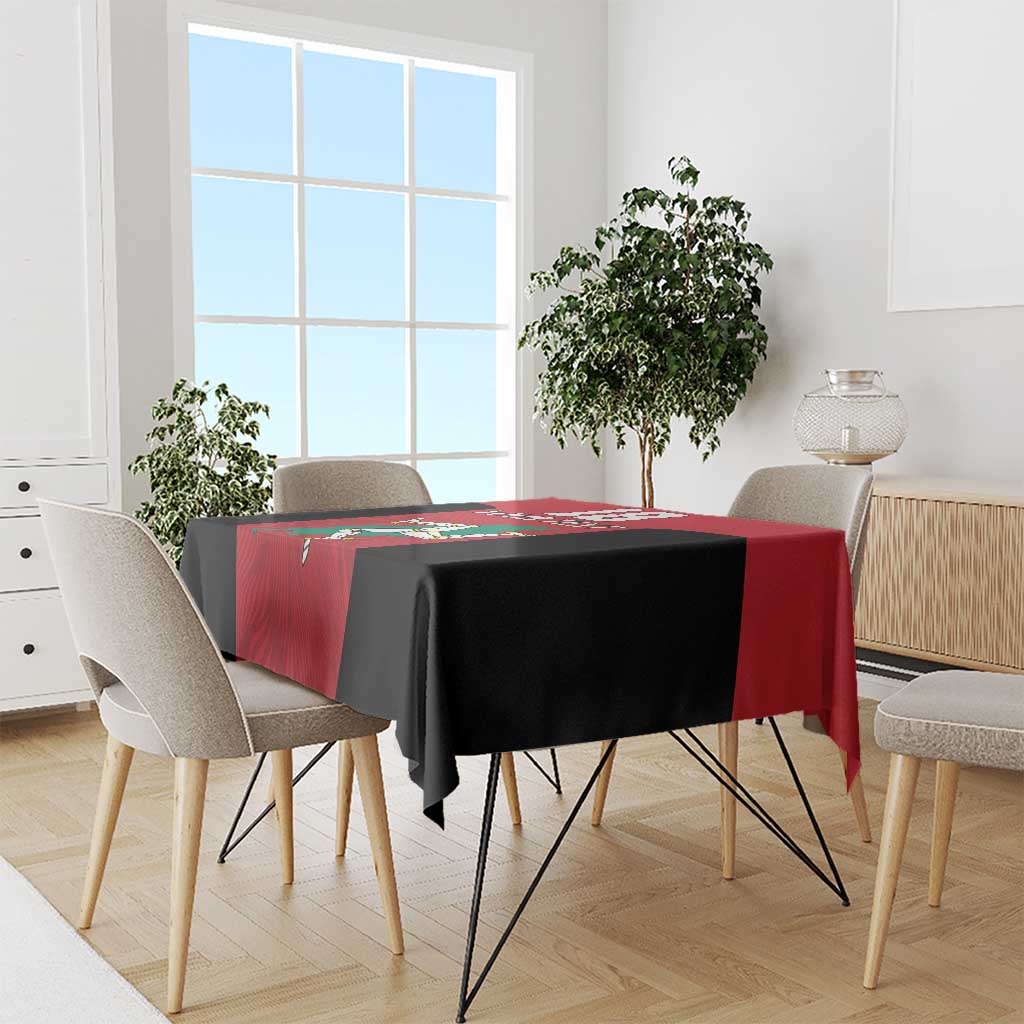 Custom Isle of Man Cricket Tablecloth Quocunque Jeceris Stabit - Wonder Print Shop