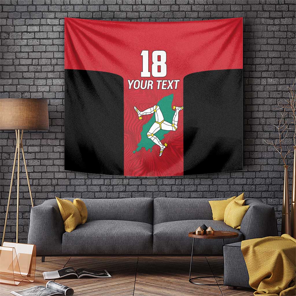Custom Isle of Man Cricket Tapestry Quocunque Jeceris Stabit - Wonder Print Shop