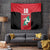 Custom Isle of Man Cricket Tapestry Quocunque Jeceris Stabit - Wonder Print Shop
