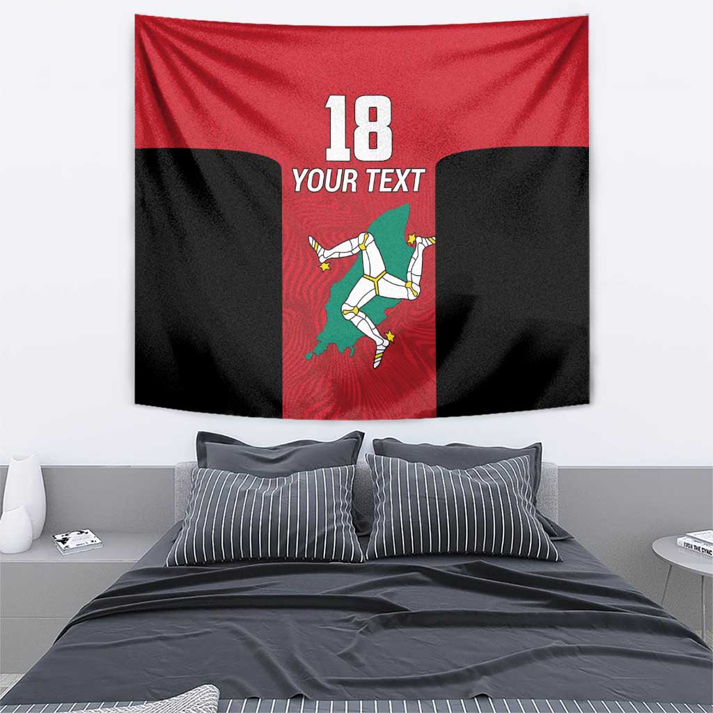 Custom Isle of Man Cricket Tapestry Quocunque Jeceris Stabit - Wonder Print Shop