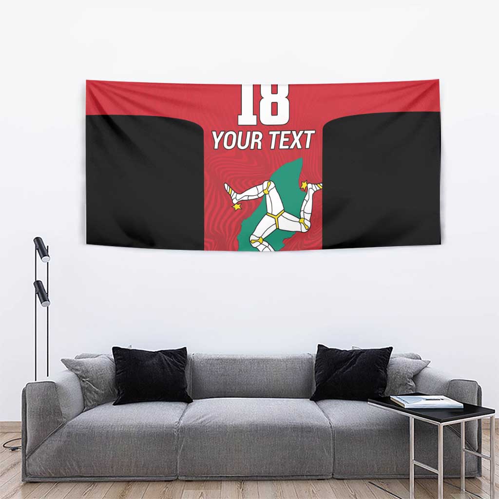Custom Isle of Man Cricket Tapestry Quocunque Jeceris Stabit - Wonder Print Shop