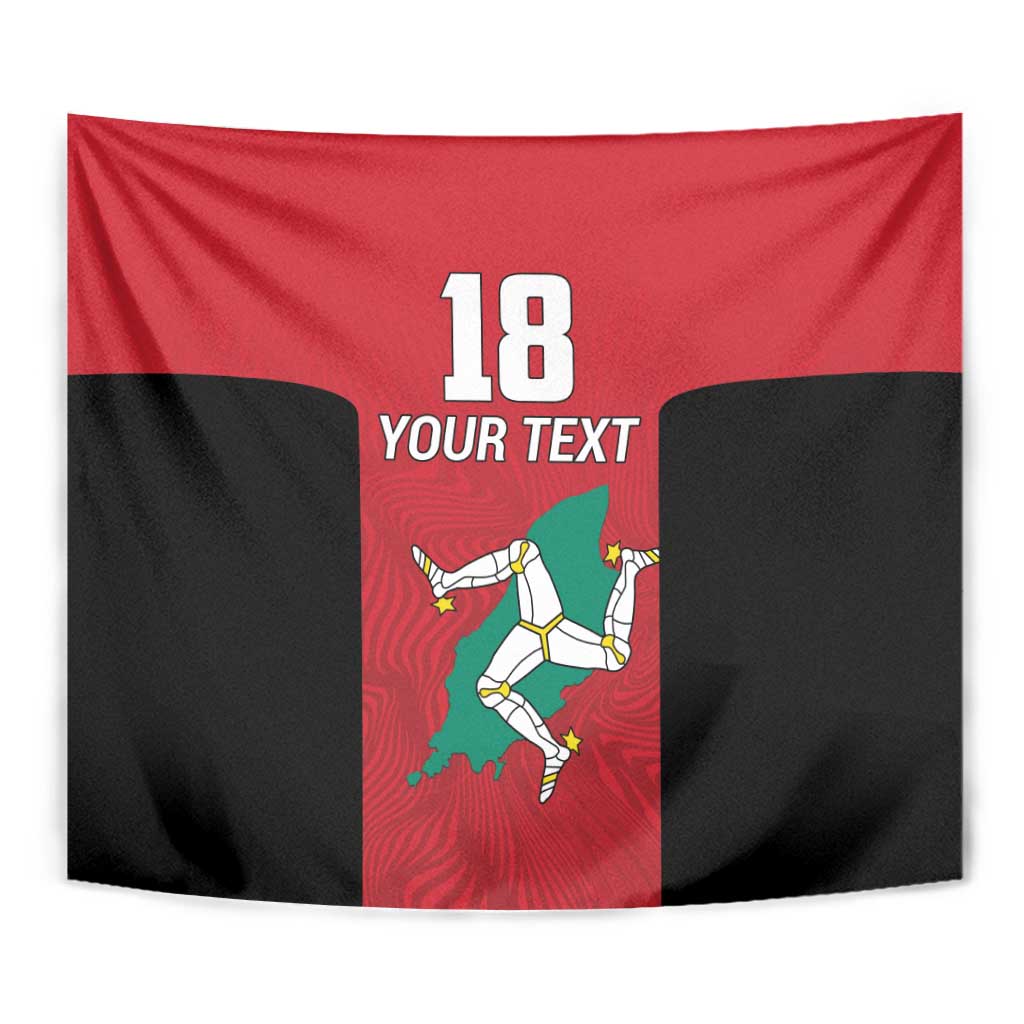Custom Isle of Man Cricket Tapestry Quocunque Jeceris Stabit - Wonder Print Shop
