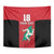 Custom Isle of Man Cricket Tapestry Quocunque Jeceris Stabit - Wonder Print Shop