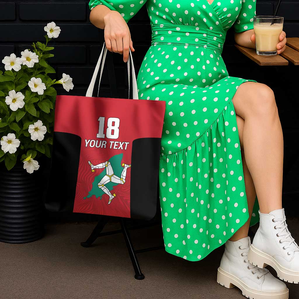 Custom Isle of Man Cricket Tote Bag Quocunque Jeceris Stabit - Wonder Print Shop