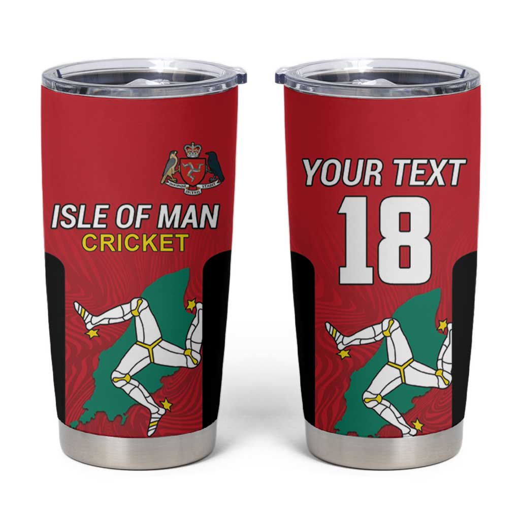Custom Isle of Man Cricket Tumbler Cup Quocunque Jeceris Stabit - Wonder Print Shop