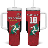 Custom Isle of Man Cricket Tumbler With Handle Quocunque Jeceris Stabit - Wonder Print Shop