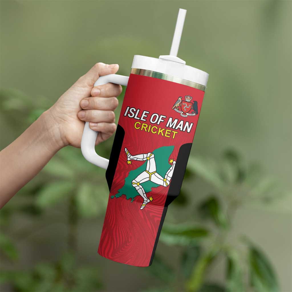 Custom Isle of Man Cricket Tumbler With Handle Quocunque Jeceris Stabit - Wonder Print Shop