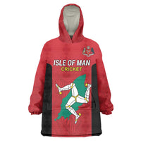 Custom Isle of Man Cricket Wearable Blanket Hoodie Quocunque Jeceris Stabit - Wonder Print Shop