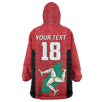 Custom Isle of Man Cricket Wearable Blanket Hoodie Quocunque Jeceris Stabit - Wonder Print Shop