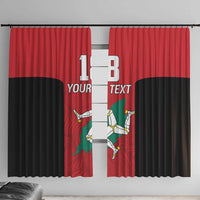 Custom Isle of Man Cricket Window Curtain Quocunque Jeceris Stabit - Wonder Print Shop