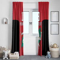 Custom Isle of Man Cricket Window Curtain Quocunque Jeceris Stabit - Wonder Print Shop