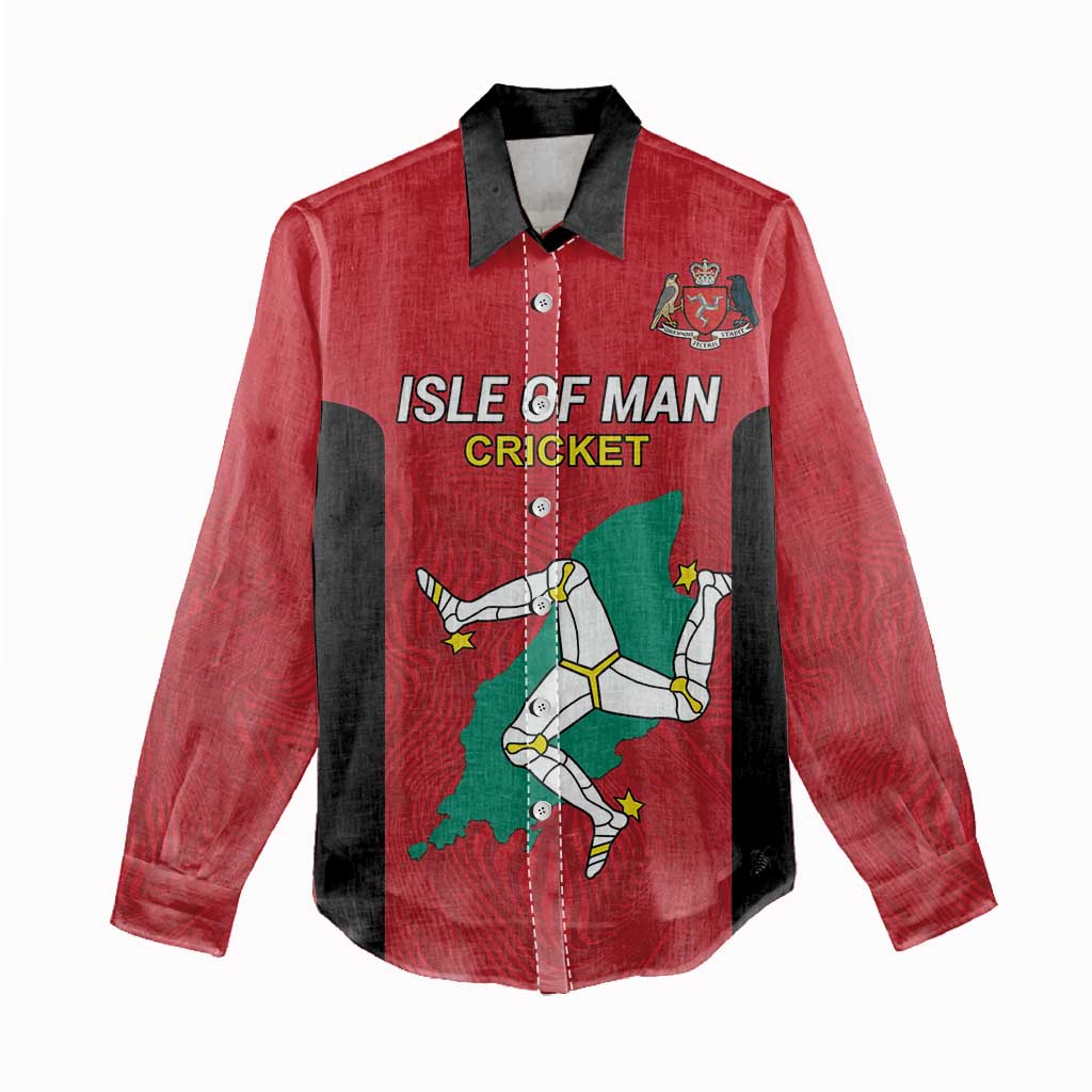 Custom Isle of Man Cricket Women Casual Shirt Quocunque Jeceris Stabit - Wonder Print Shop