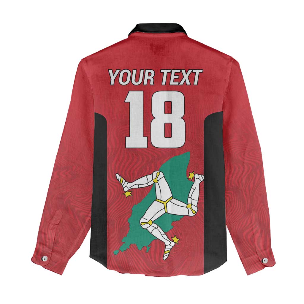 Custom Isle of Man Cricket Women Casual Shirt Quocunque Jeceris Stabit - Wonder Print Shop