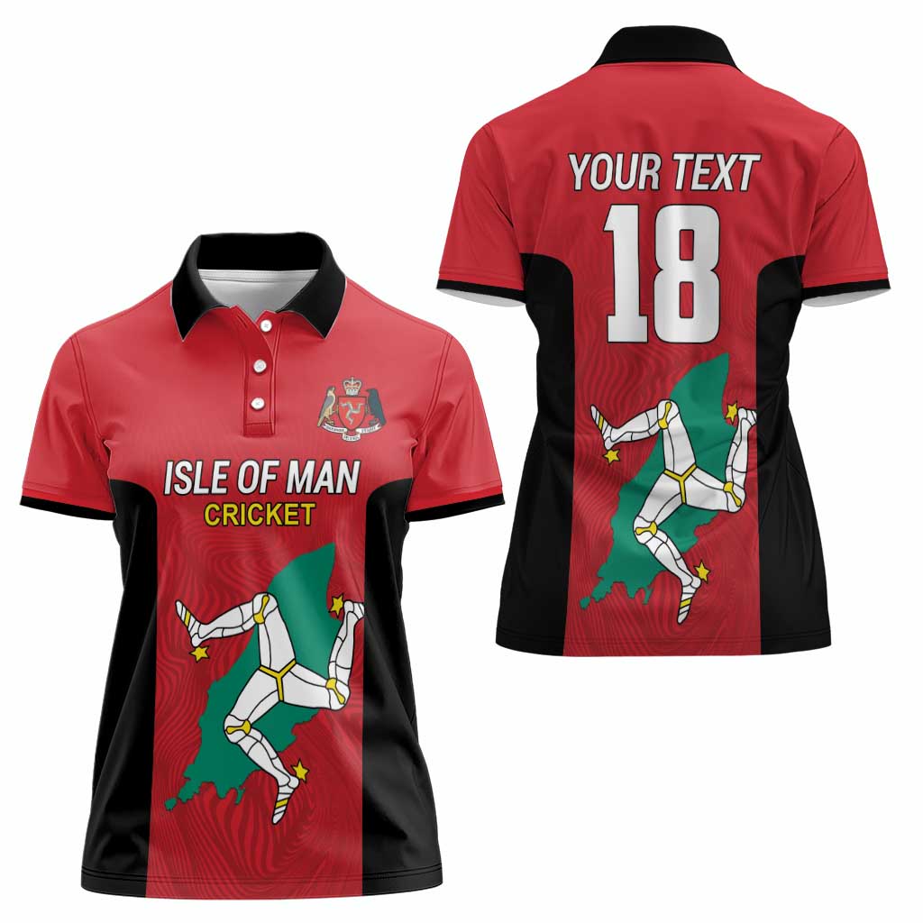 Custom Isle of Man Cricket Women Polo Shirt Quocunque Jeceris Stabit - Wonder Print Shop