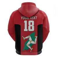 Custom Isle of Man Cricket Zip Hoodie Quocunque Jeceris Stabit - Wonder Print Shop