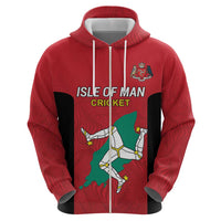 Custom Isle of Man Cricket Zip Hoodie Quocunque Jeceris Stabit - Wonder Print Shop