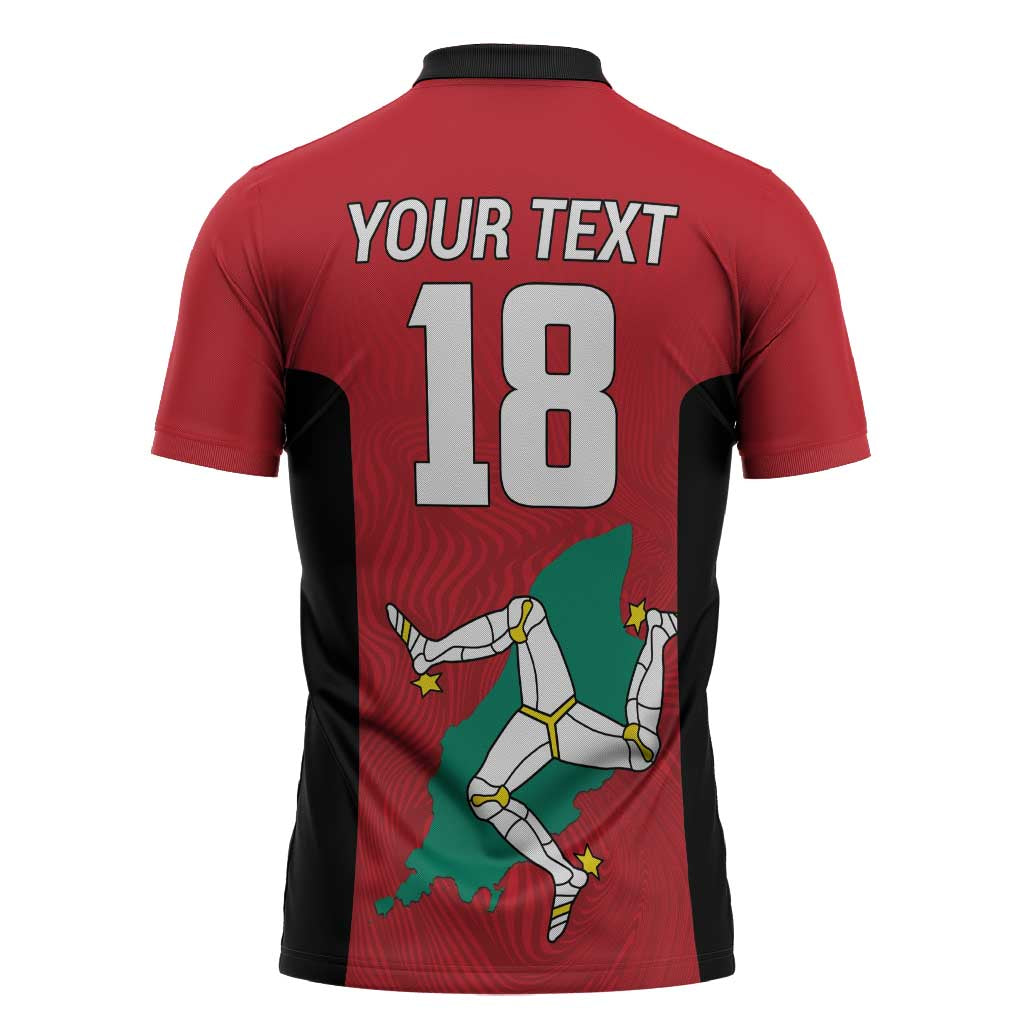 Custom Isle of Man Cricket Zipper Polo Shirt Quocunque Jeceris Stabit - Wonder Print Shop