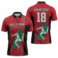 Custom Isle of Man Cricket Zipper Polo Shirt Quocunque Jeceris Stabit - Wonder Print Shop