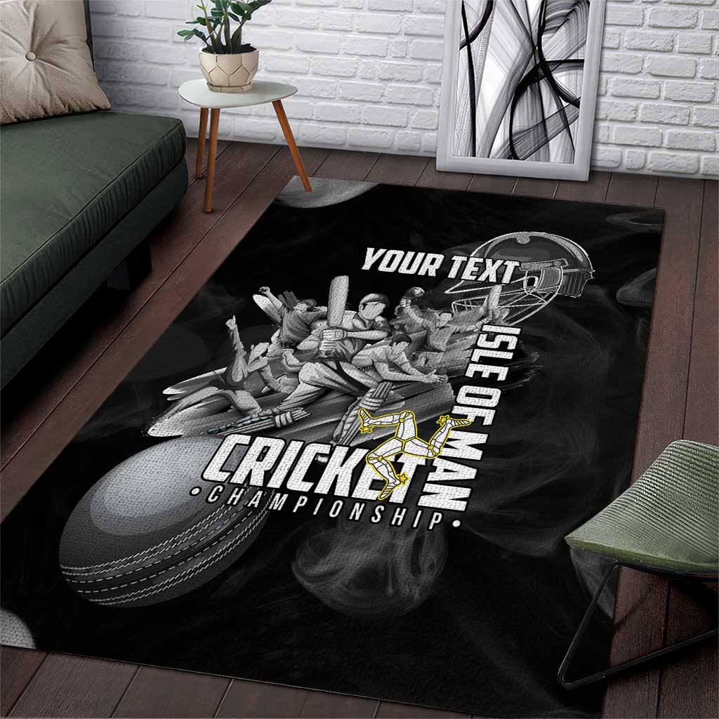 Personalized Isle of Man Cricket Area Rug Go Champion - Wonder Print Shop