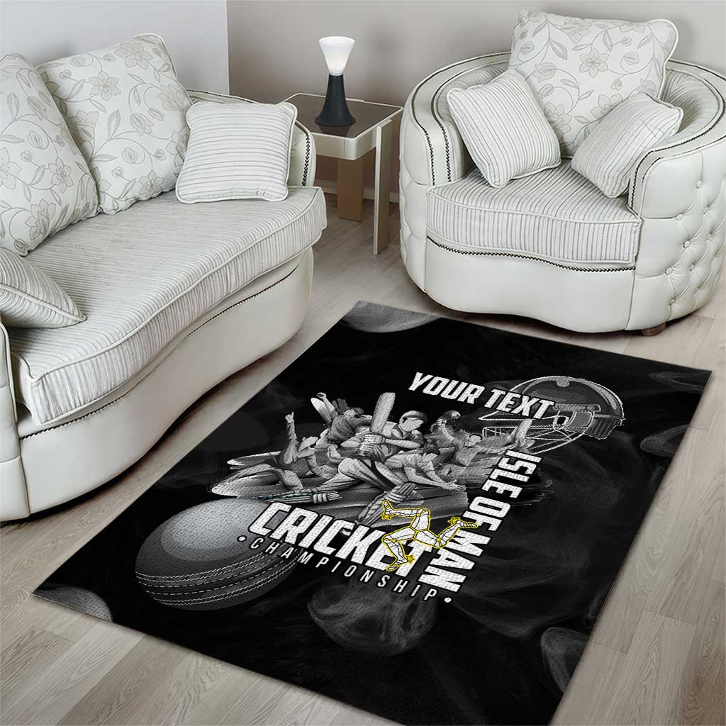 Personalized Isle of Man Cricket Area Rug Go Champion - Wonder Print Shop