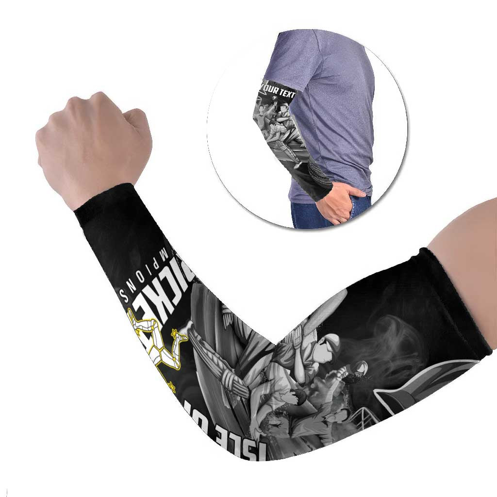Personalized Isle of Man Cricket Arm Sleeves Go Champion - Wonder Print Shop