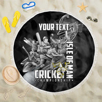 Personalized Isle of Man Cricket Beach Blanket Go Champion - Wonder Print Shop