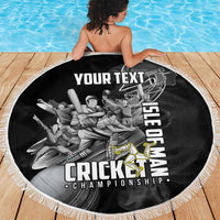 Personalized Isle of Man Cricket Beach Blanket Go Champion - Wonder Print Shop