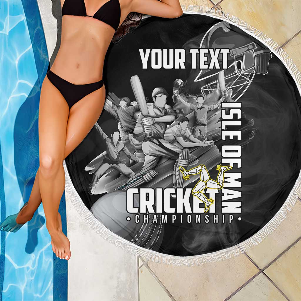 Personalized Isle of Man Cricket Beach Blanket Go Champion - Wonder Print Shop