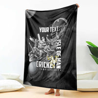 Personalized Isle of Man Cricket Blanket Go Champion - Wonder Print Shop
