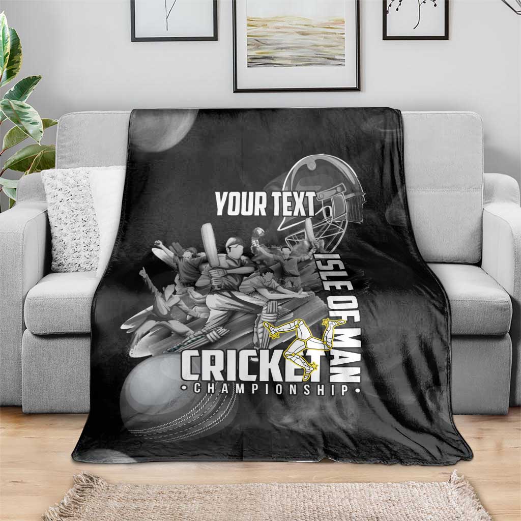 Personalized Isle of Man Cricket Blanket Go Champion - Wonder Print Shop