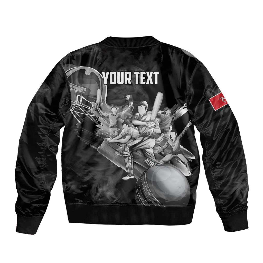 Personalized Isle of Man Cricket Bomber Jacket Go Champion - Wonder Print Shop
