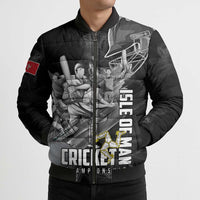 Personalized Isle of Man Cricket Bomber Puffer Jacket Go Champion - Wonder Print Shop
